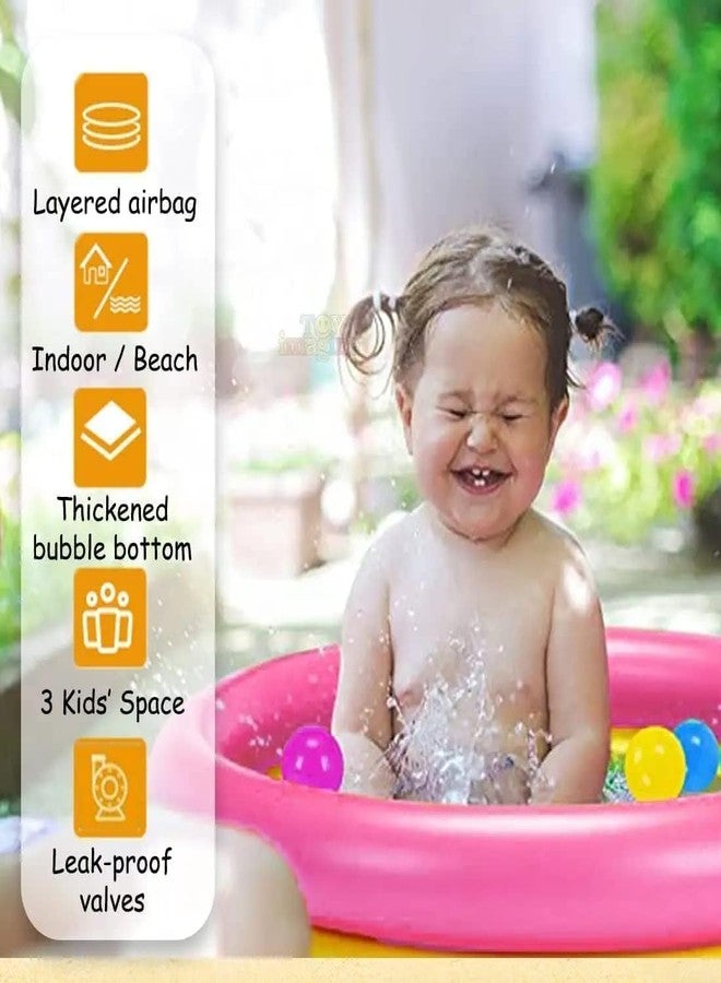 BlackZone Swimming Pool for Kids Folding & Durable Swim Center for Kids 1 to 5 Years Multicolour (Bath Tub 2 FT) - Image 5